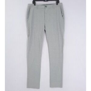 Linksoul Pants Men 34x33 Gray Chino Boardwalker Performance Stretch Golf LS6163L